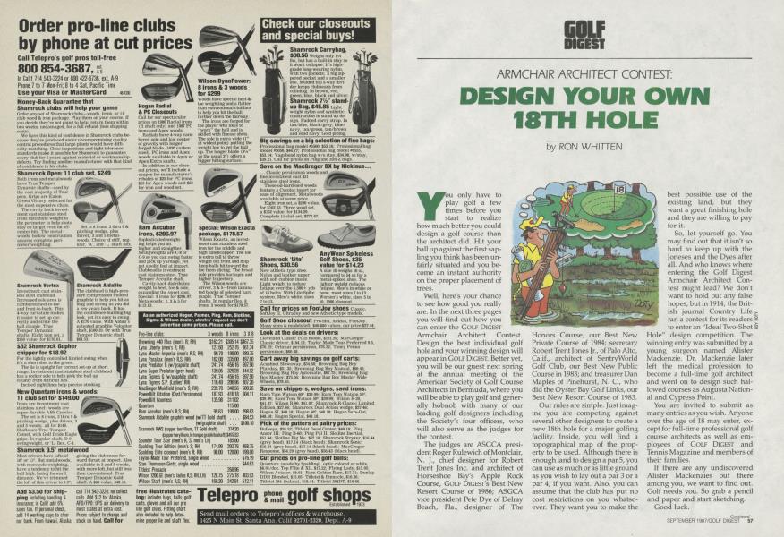 DESIGN YOUR OWN 18TH HOLE