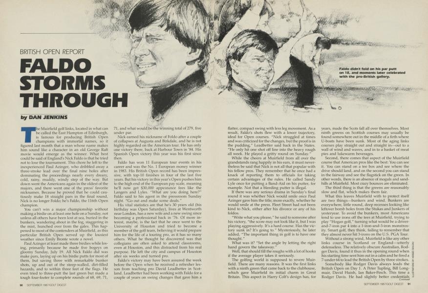FALDO STORMS THROUGH