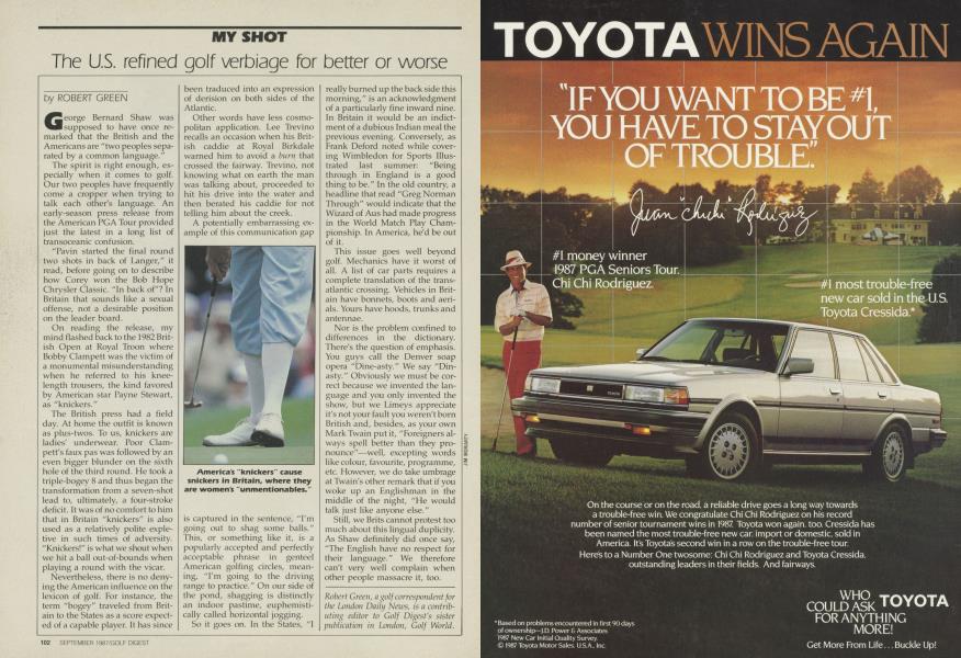 The U.S. refined golf verbiage for better or worse