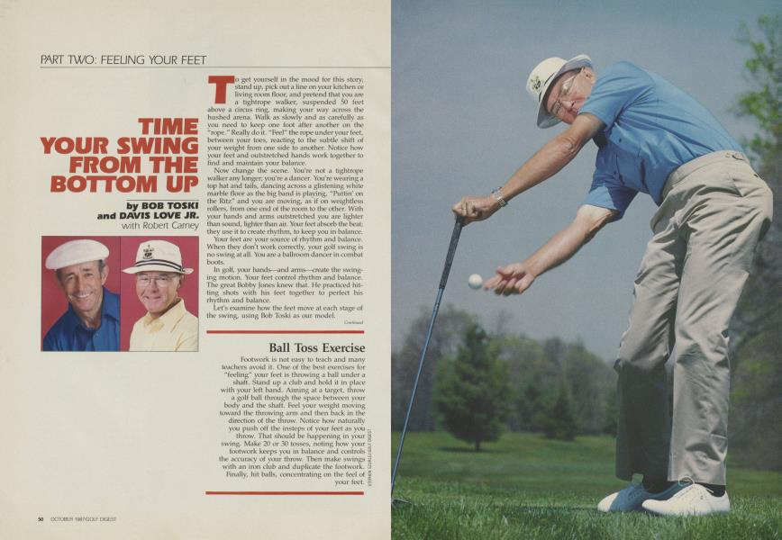 TIME YOUR SWING FROM THE BOTTOM UP
