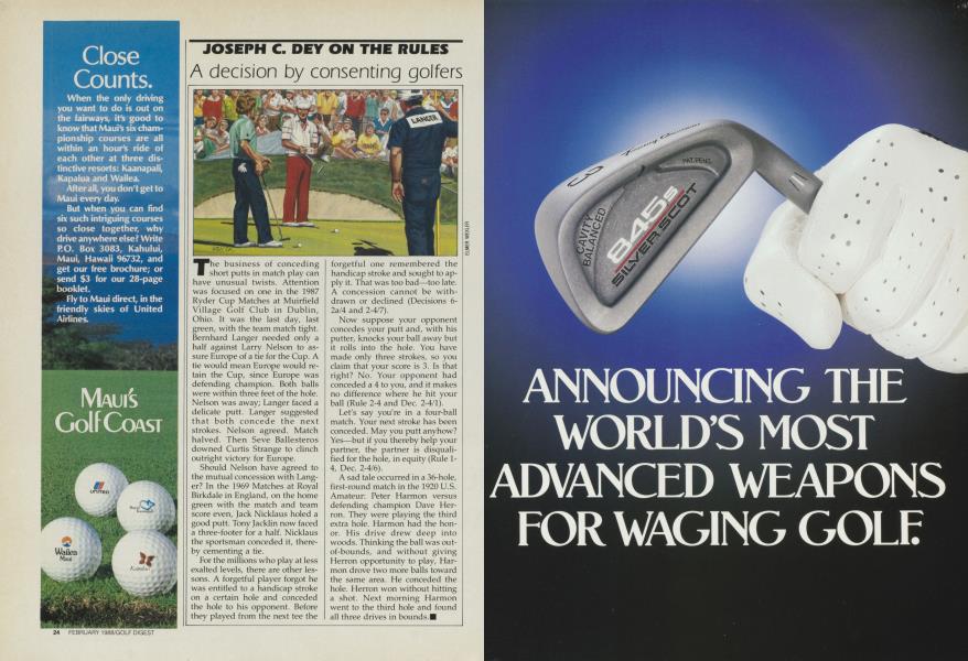 A decision by consenting golfers