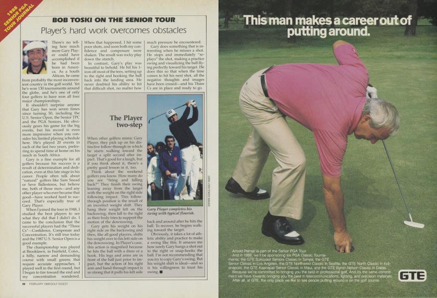 BOB TOSKI ON THE SENIOR TOUR