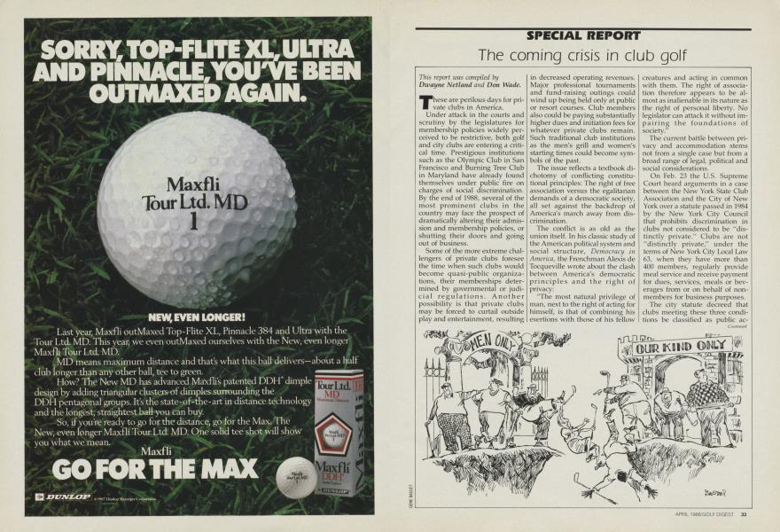 The coming crisis in club golf