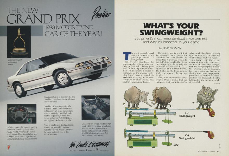 WHAT'S YOUR SWINGWEIGHT?