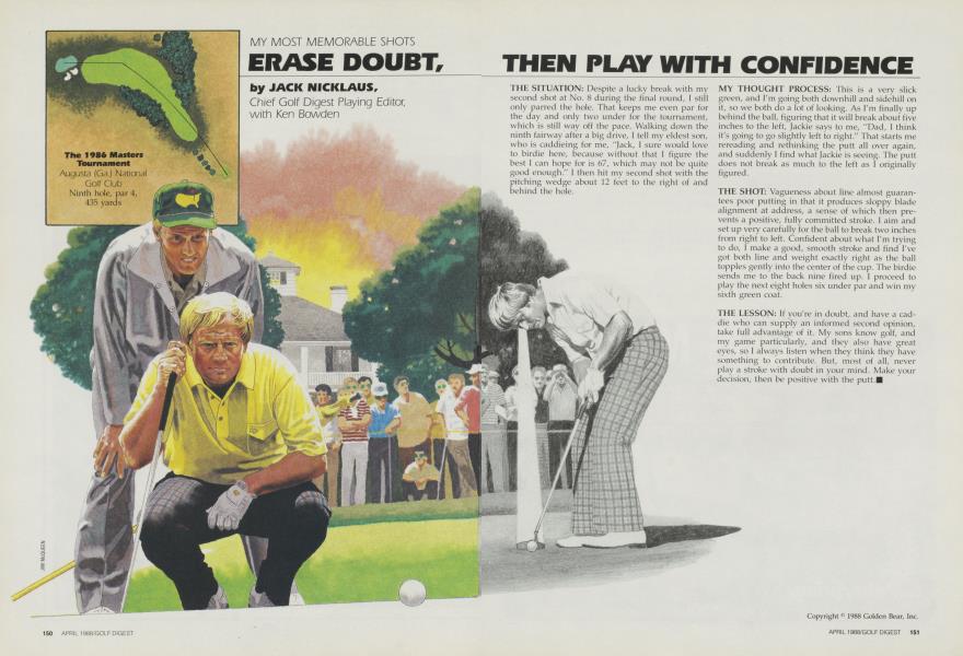 ERASE DOUBT, THEN PLAY WITH CONFIDENCE