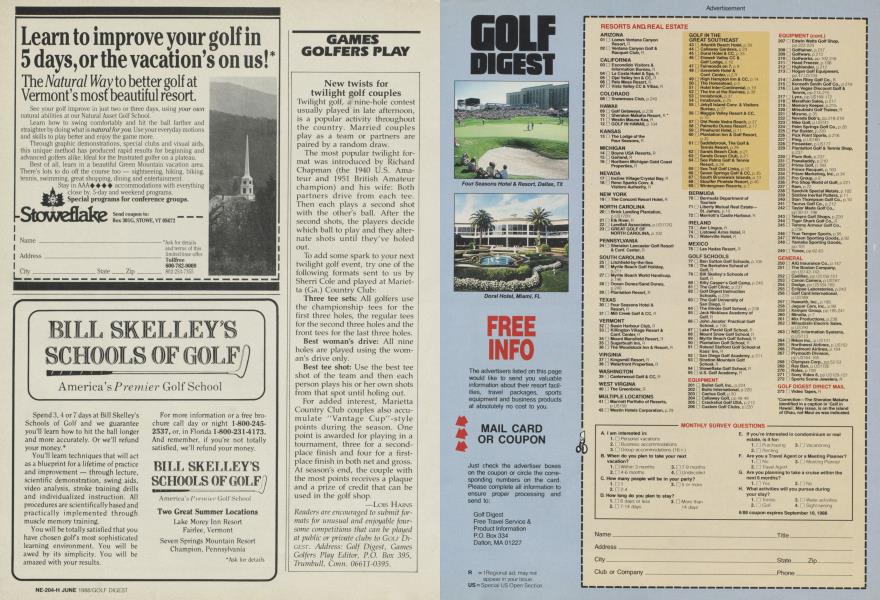 GAMES GOLFERS PLAY