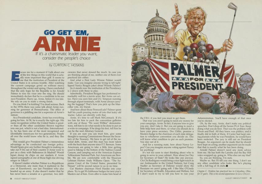 GO GET 'EM, ARNIE