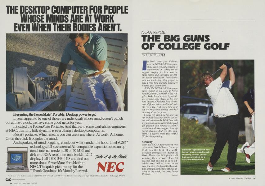 THE BIG GUNS OF COLLEGE GOLF