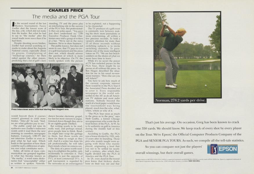 The media and the PGA Tour