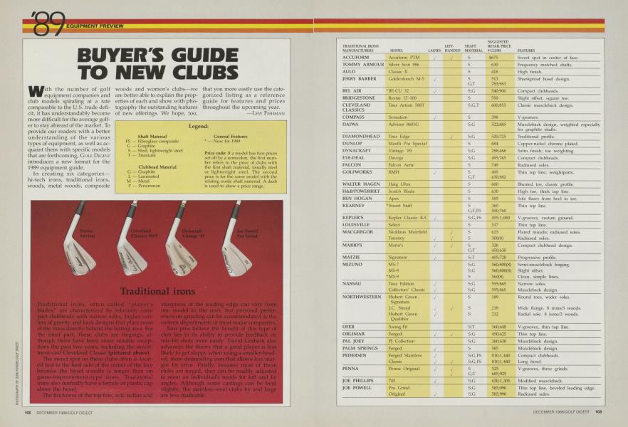 BUYER'S GUIDE TO NEW CLUBS