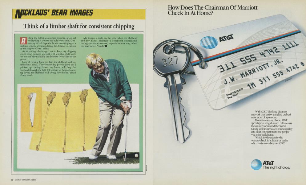 Think of a limber shaft for consistent chipping