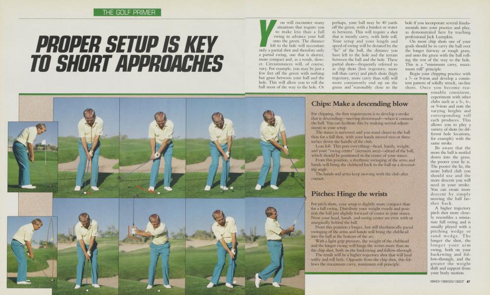 PROPER SETUP IS KEY TO SHORT APPROACHES