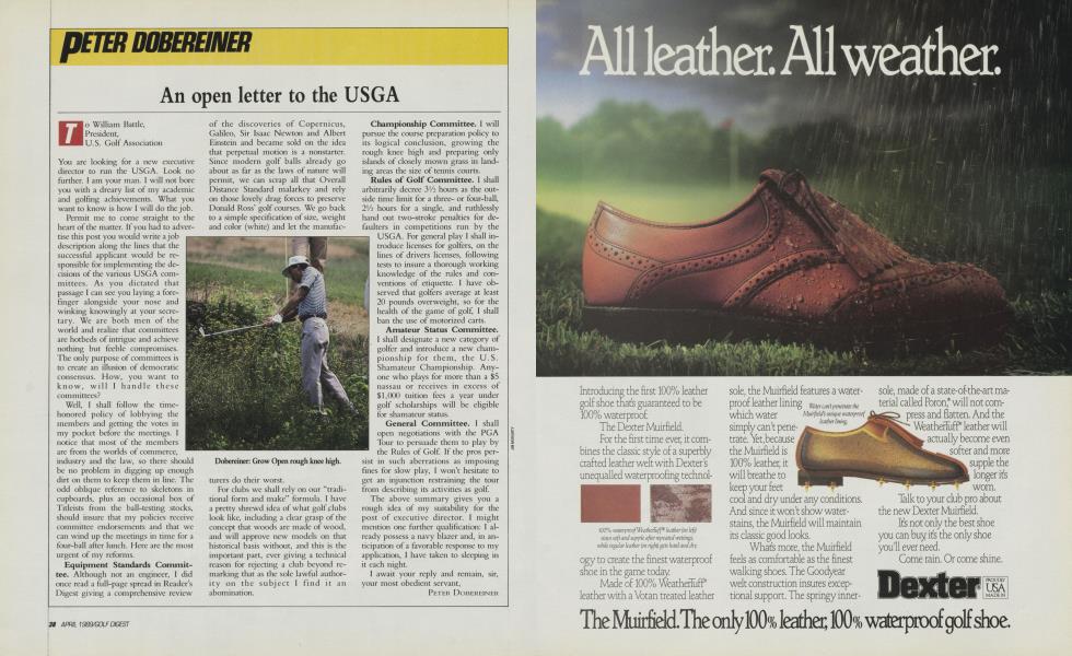 An open letter to the USGA