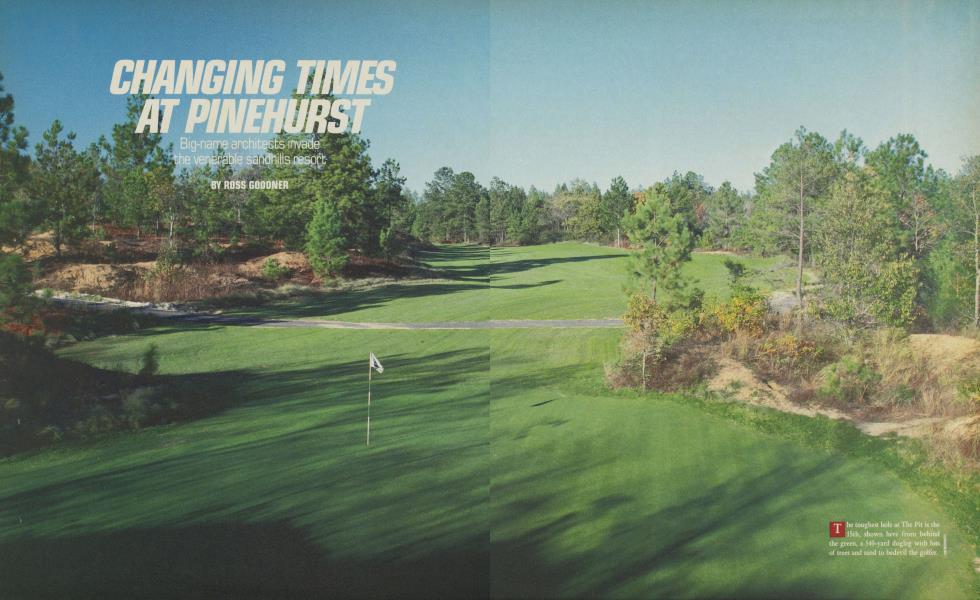 CHANGING TIMES AT PINEHURST