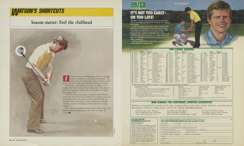 Season starter: Feel the clubhead