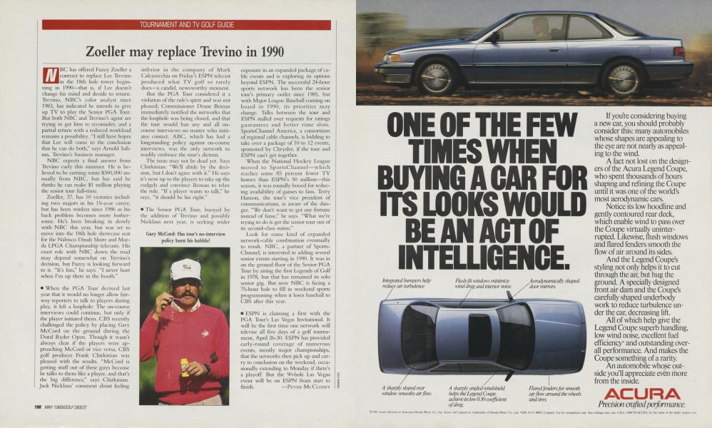 Zoeller may replace Trevino in 1990