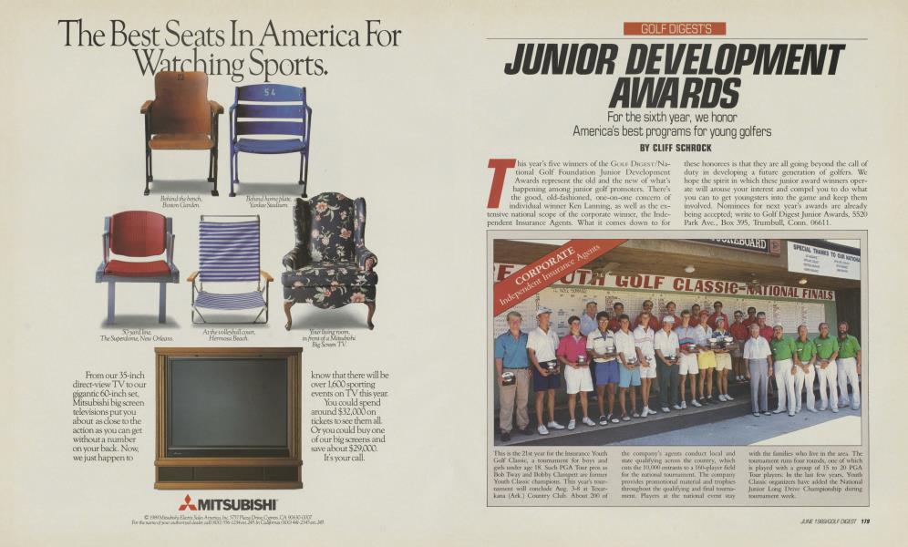GOLF DIGESTS JUNIOR DEVELOPMENT AWARDS