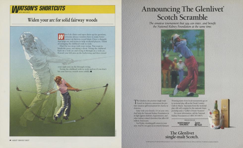 Widen your arc for solid fairway woods