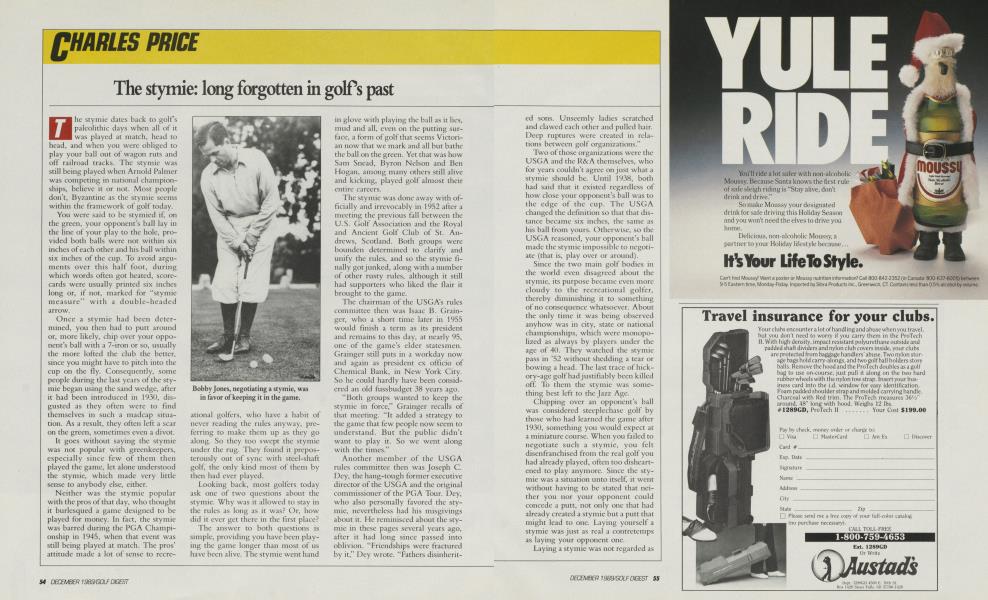 The stymie: long forgotten in golfs past