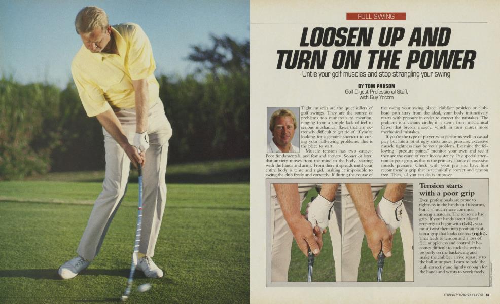 LOOSEN UP AND TURN ON THE POWER