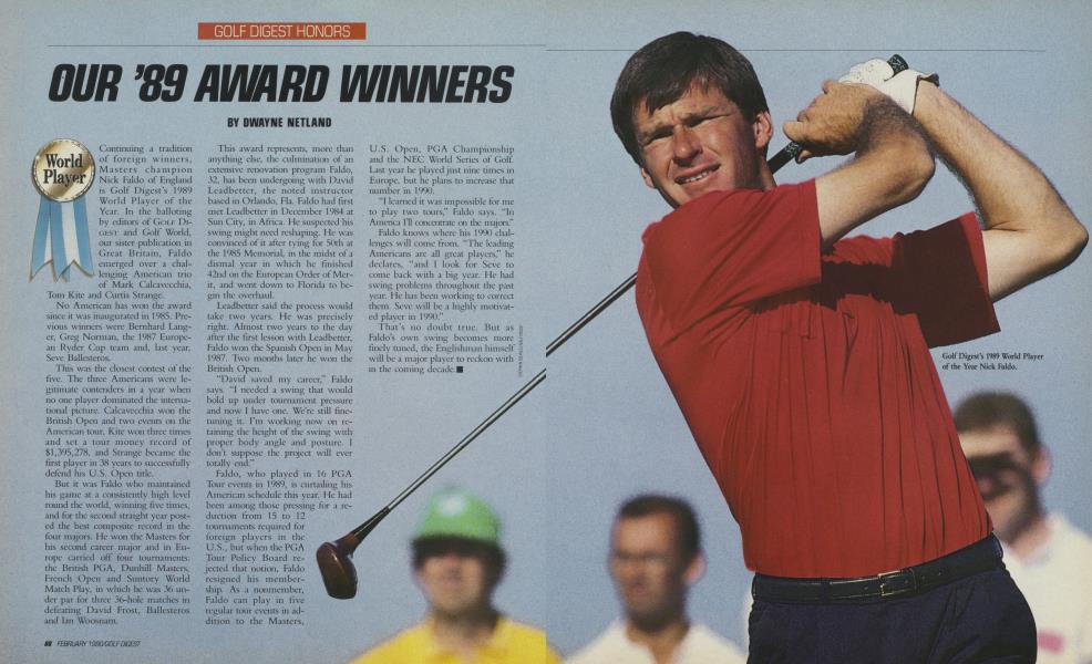 OUR '89 AWARD WINNERS