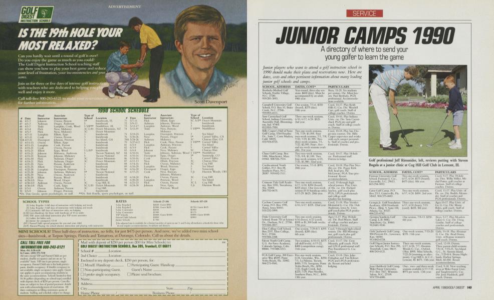 JUNIOR CAMPS 1990
