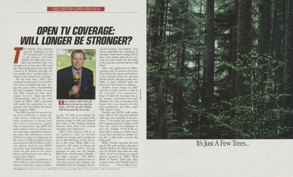 OPEN TV COVERAGE: WILL LONGER BE STRONGER?