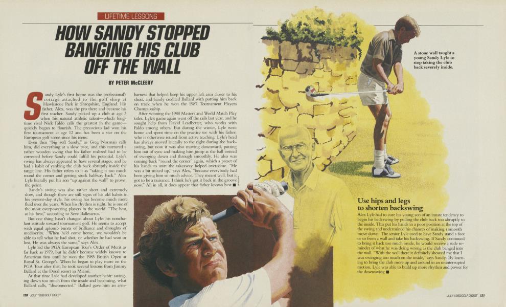 HOW SANDY STOPPED BANGING HIS CLUB OFF THE WALL