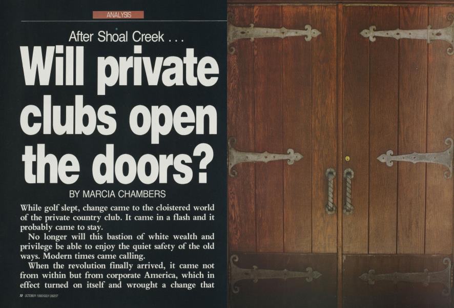 After Shoal Creek ... Will private clubs open the doors?