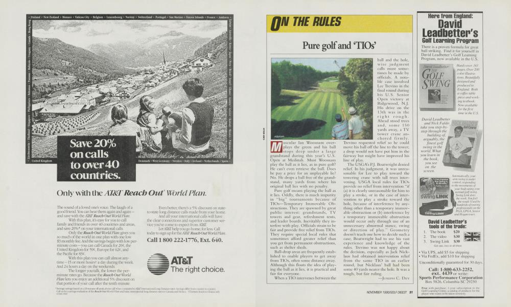 Pure golf and ‘TIOs’