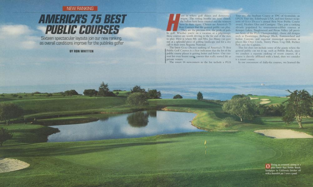 AMERICA'S 75 BEST PUBLIC COURSES