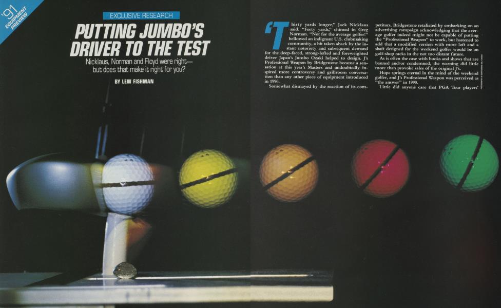 PUTTING JUMBO’S DRIVER TO THE TEST