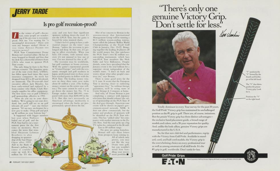 Is pro golf recession-proof?