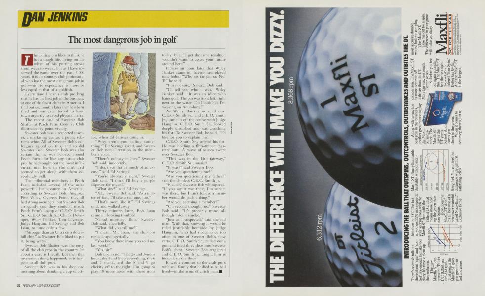 The most dangerous job in golf