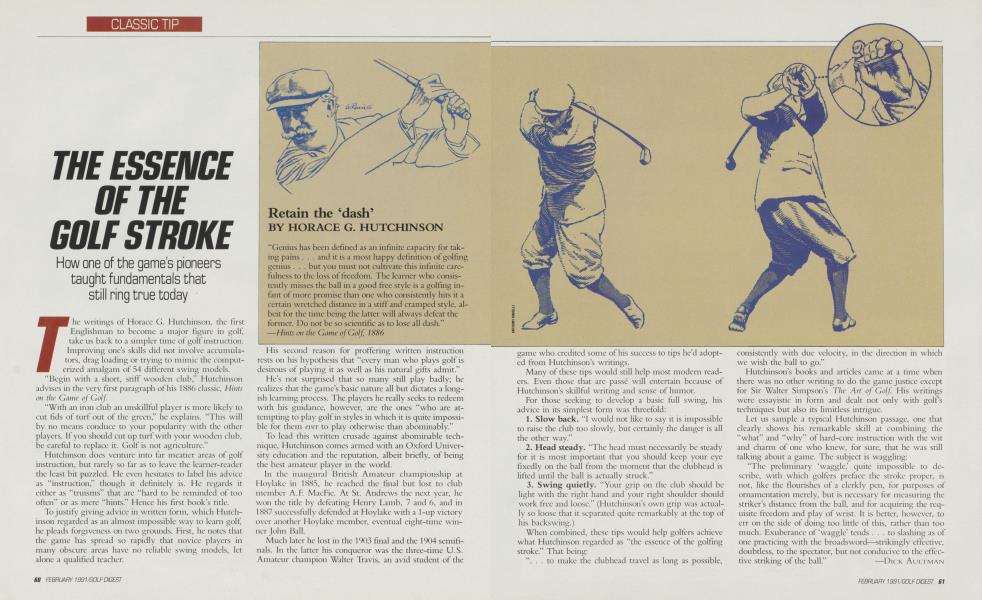 THE ESSENCE OF THE GOLF STROKE