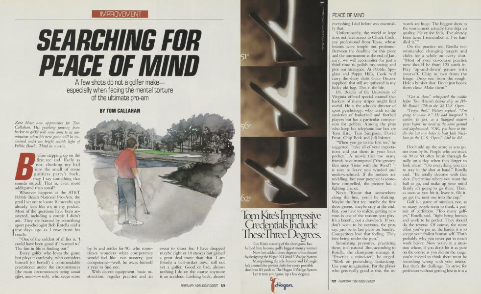 SEARCHING FOR PEACE OF MIND