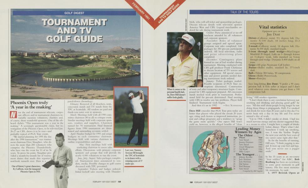TOURNAMENT AND TV GOLF GUIDE