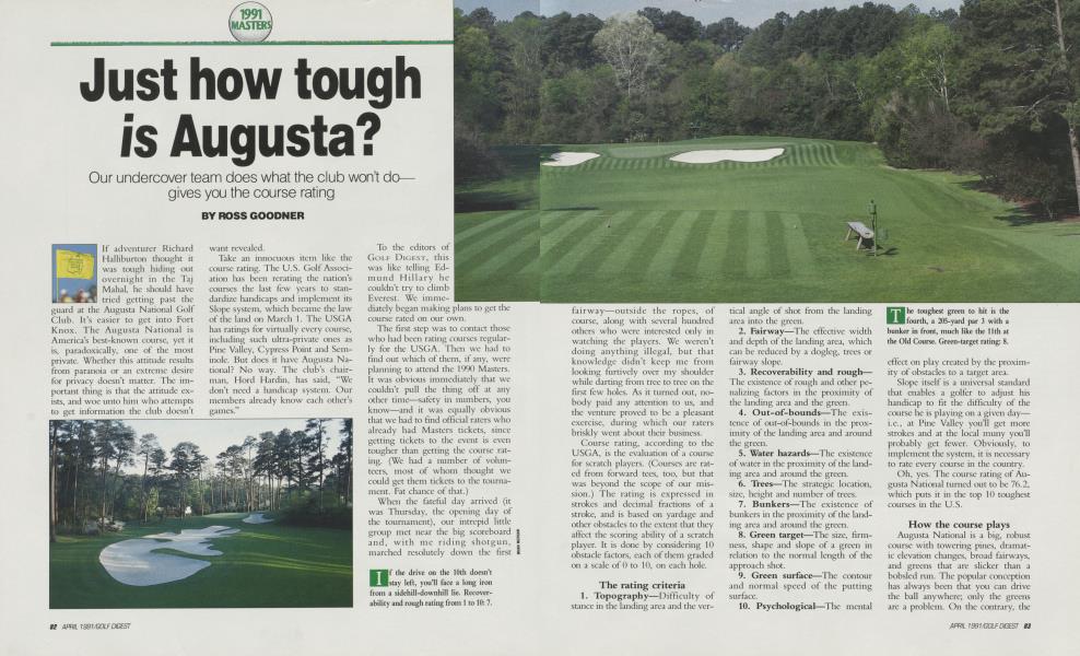 Just how tough is Augusta?