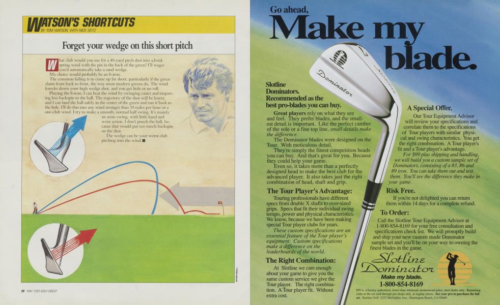 Forget your wedge on this short pitch