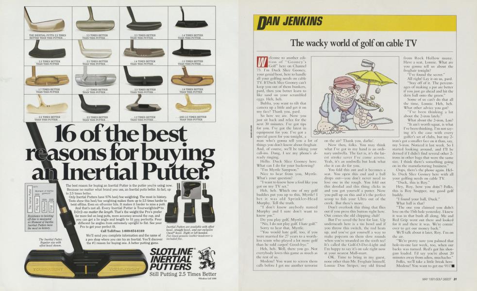 The wacky world of golf on cable TV