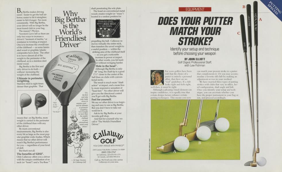 DOES YOUR PUTTER MATCH YOUR STROKE?
