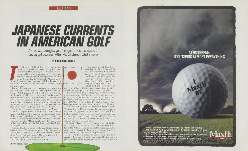 JAPANESE CURRENTS IN AMERICAN GOLF