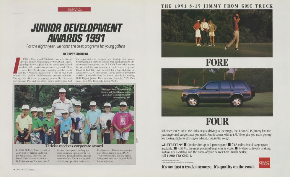 JUNIOR DEVELOPMENT AWARDS 1991