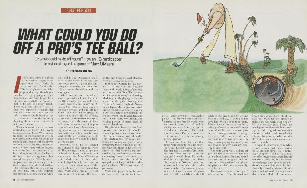 WHAT COULD YOU DO OFF A PRO’S TEE BALL?