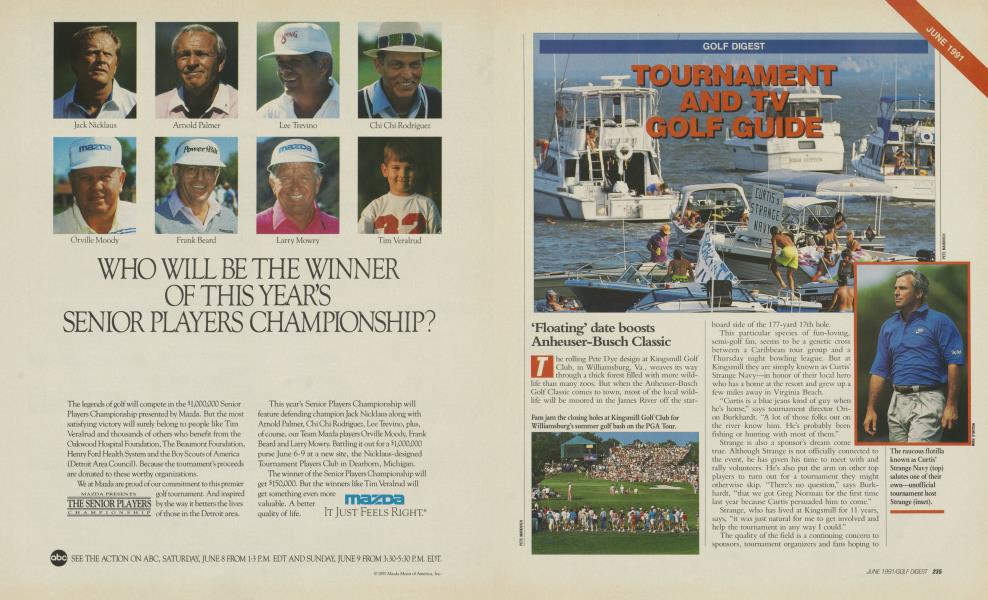 TOURNAMENT AND TV GOLF GUIDE