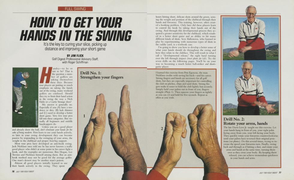 HOW TO GET YOUR HANDS IN THE SWING