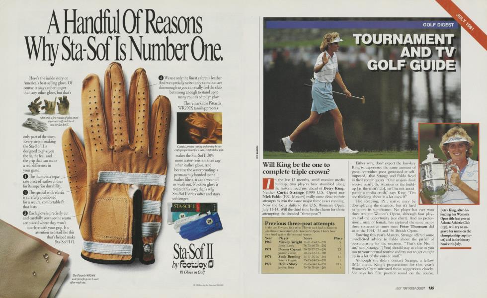 TOURNAMENT AND TV GOLF GUIDE