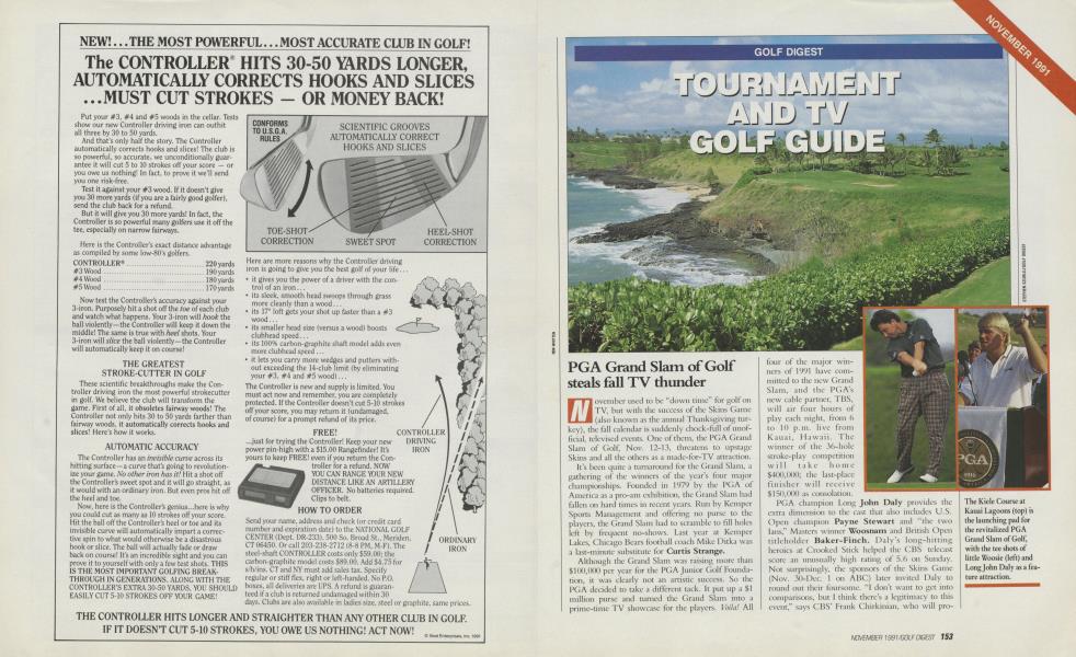 TOURNAMENT AND TV GOLF GUIDE