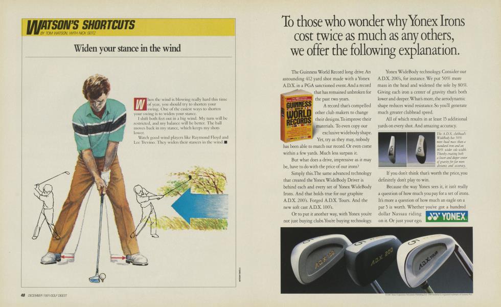 Widen your stance in the wind