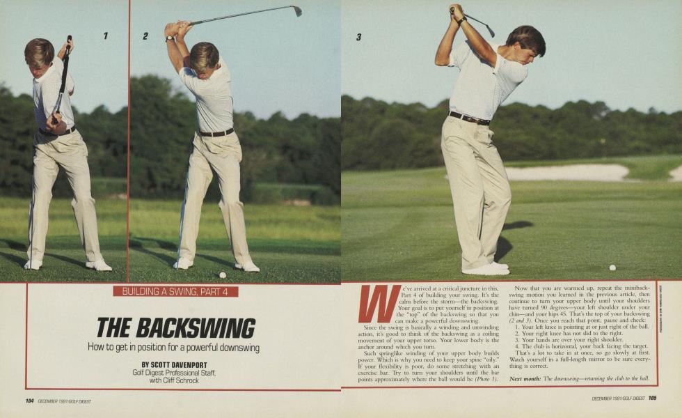 BUILDING A SWING, PART 4: THE BACKSWING